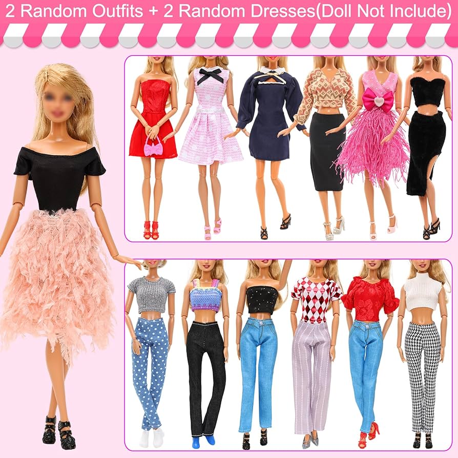 値下げ！未開封！　2点　バービー　お洋服 Amazon.co.jp: モダンスタイルのバービー人形服とアクセサリー29